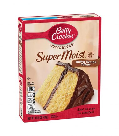 Betty Crocker Super Moist Butter Recipe Yellow Cake Mix 432g (15.25oz)