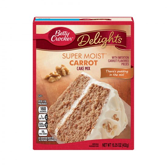 Betty Crocker Super Moist Carrot Cake Mix 432g (15.25oz)