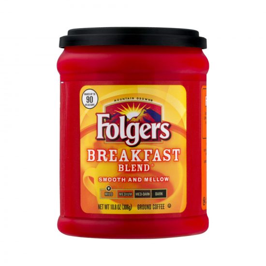 Folgers Breakfast Blend Mild Ground Coffee 306g (10.8oz)