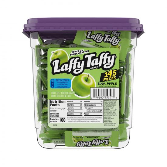 Laffy Taffy Sour Apple 145 x 10g Tub