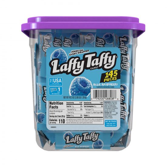Laffy Taffy Wild Blue Raspberry 145 x 10g Tub