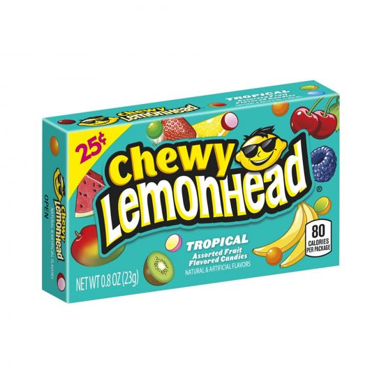 Lemonhead Chewy Tropical $0.25 Box 23g (0.8oz)
