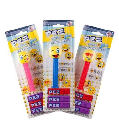 PEZ Emojis Dispenser & Candy 3 Tablet Packs 24.7g