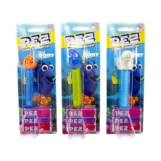 PEZ Finding Nemo Dispenser & Candy 3 Tablet Packs 24.7g