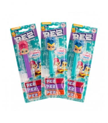 PEZ Shimmer & Shine Dispenser & Candy 3 Tablet Packs 24.7g