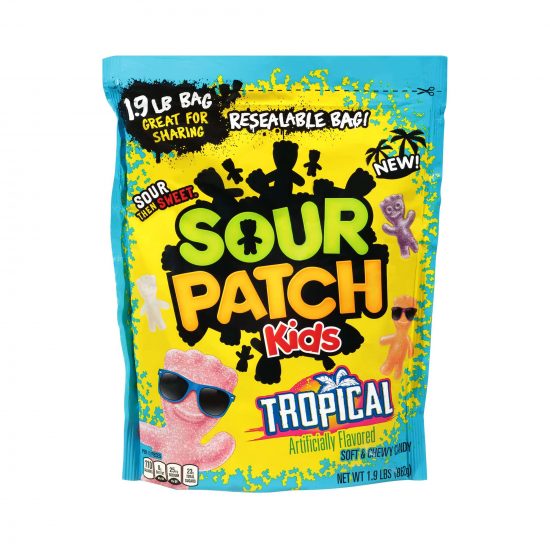 Sour Patch Kids Tropical Soft & Chewy Candy 863g (1.9Lbs)
