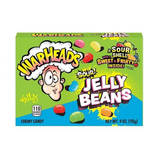 Warheads Theatre Box Sour Jelly Beans 113 g (4oz)
