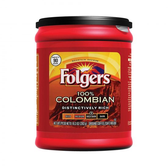 Folgers 100% Colombian Med-Dark Ground Coffee 292g (10.3oz)