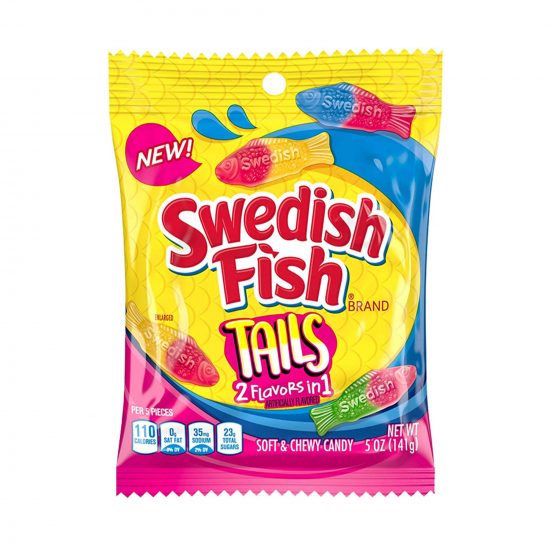 Swedish Fish Assorted Big Tails Soft & Chewy Candy 141g (5oz)
