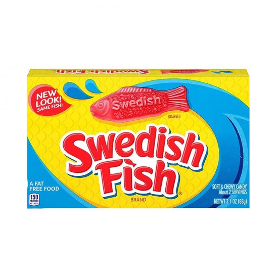 Swedish Fish Soft & Chewy Candy Theater Box 87g (3.1oz)