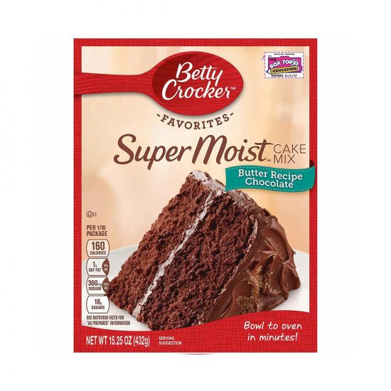 Betty Crocker Super Moist Butter Recipe Chocolate Cake Mix 432g (15.25oz)