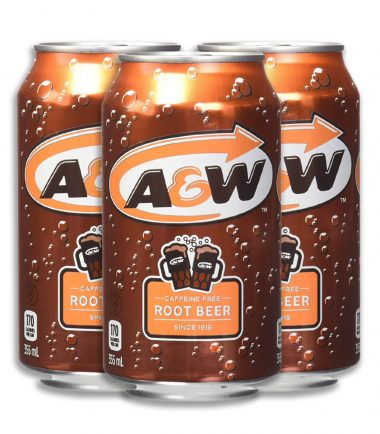 A&W Root Beer 355ml (12 fl.oz) (Pack of 3)