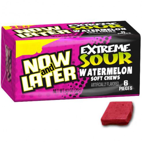 Now & Later Extreme Sour Watermelon 26g (0.93oz)
