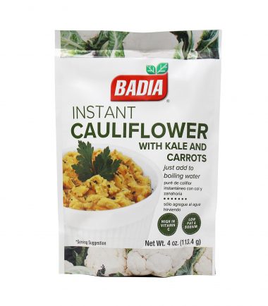 Badia Instant Cauliflower with Kale & Carrots 113.4g (4oz)-min