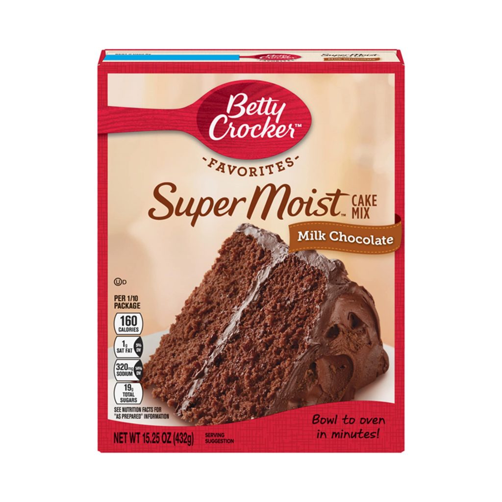 Betty Crocker Super Moist Milk Chocolate Cake Mix 432g (15.25oz)