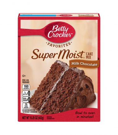Betty Crocker Super Moist Milk Chocolate Cake Mix 432g (15.25oz)