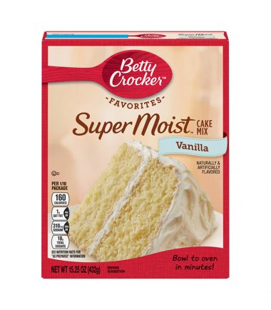 Betty Crocker Super Moist Vanilla Cake Mix 432g (15.25oz)