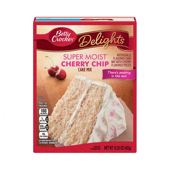 Betty Crocker Cherry Chip Cake Mix 432g (15.25oz)