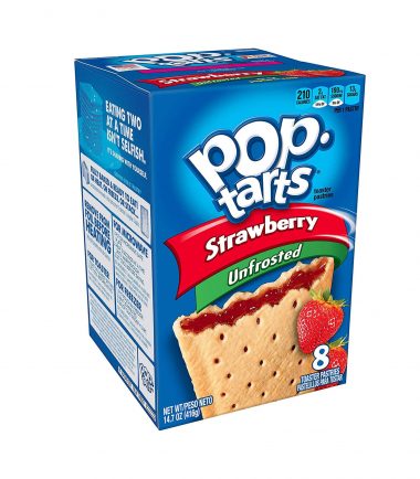 Pop Tarts Unfrosted Strawberry 384g (13.5oz) (8 Piece)