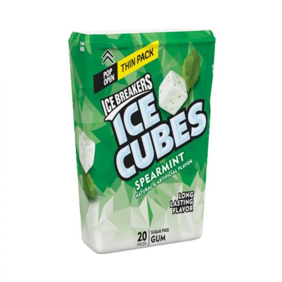 Ice Breakers Ice Cubes Spearmint Gum Thin Pack 46g