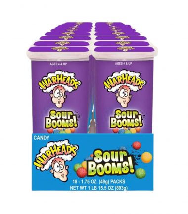 Warheads Sour Booms Assorted Flavours 49g