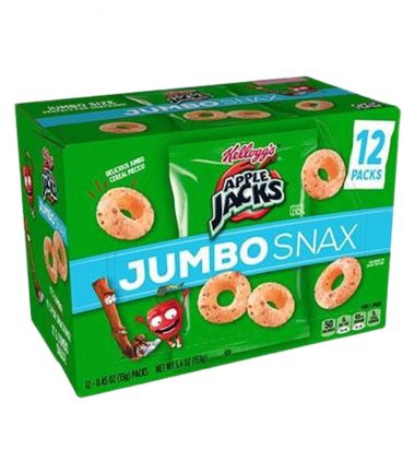 Kellogg's Apple Jacks Jumbo Snax (12 Packs) 13g
