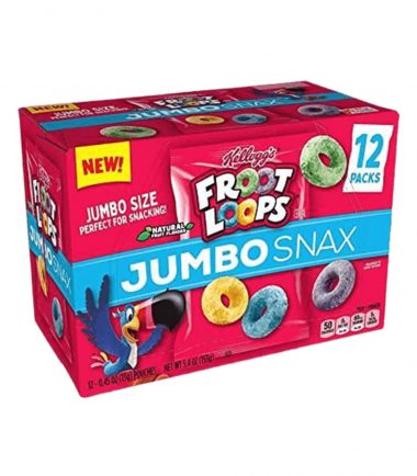 Kellogg's Froot Loops Jumbo Snax (12 Packs) 13g