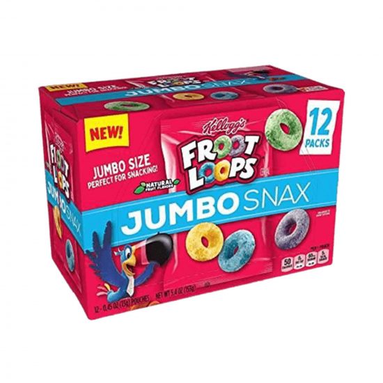 Kellogg's Froot Loops Jumbo Snax (12 Packs) 13g