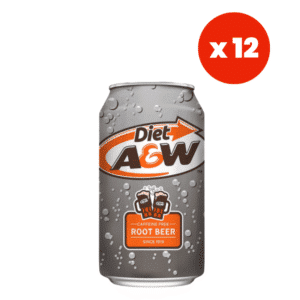 A&W Diet Root Beer 355ml (12 fl.oz) (Box of 12)