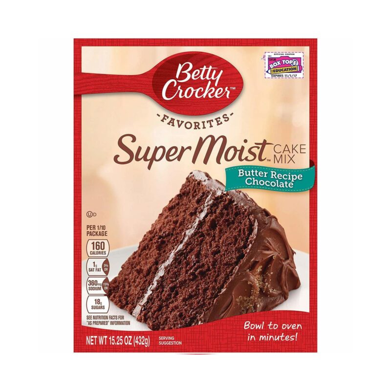 Betty Crocker Super Moist Butter Recipe Chocolate Cake Mix 432g 