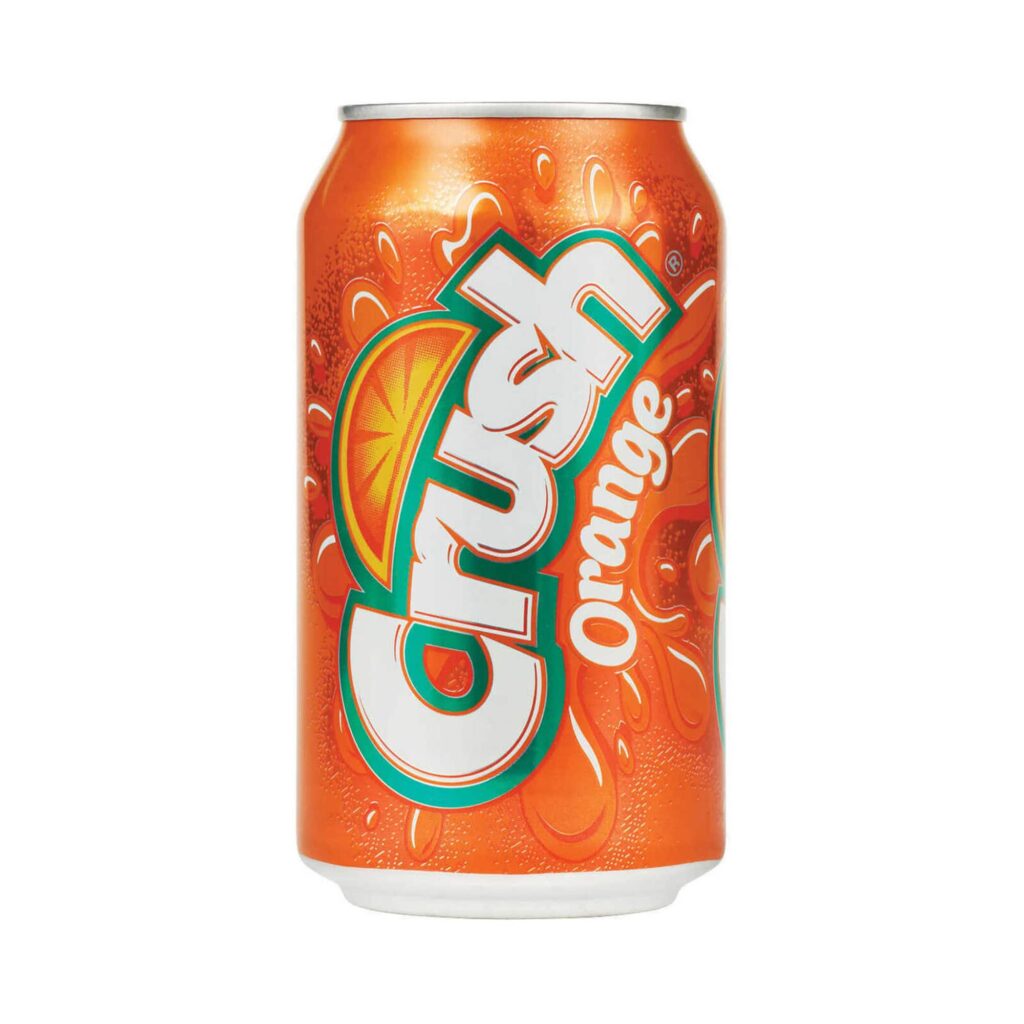 Crush Orange Soda 355ml 12 Floz Pack Of 12 American Food Mart