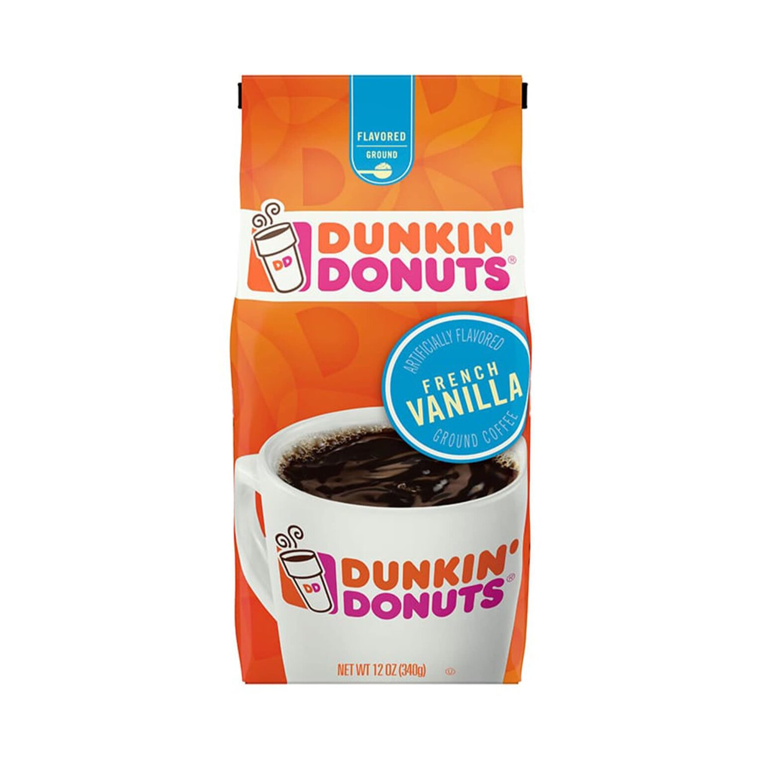 Dunkin Donuts French Vanilla Ground Coffee 340g (12oz) American Food Mart