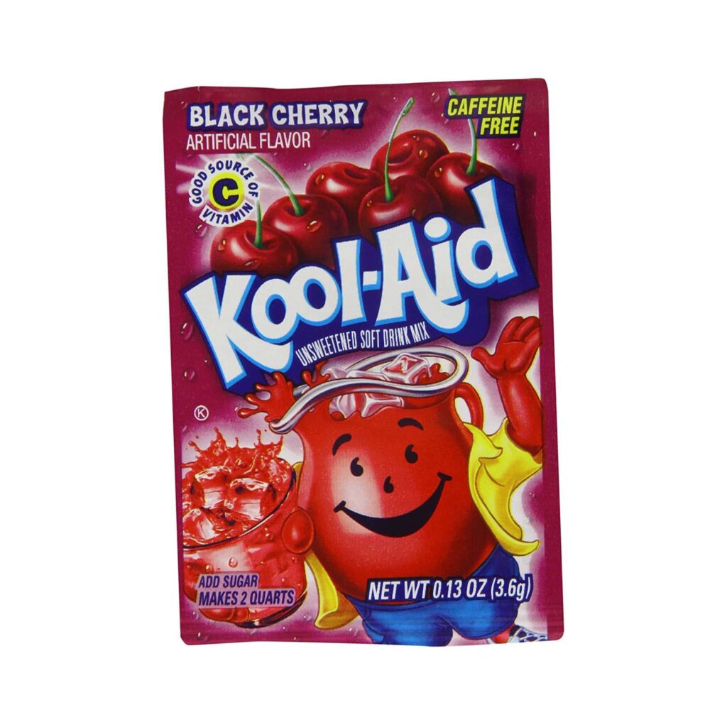 Kool Aid Sachet Black Cherry (2 Quarts) | American Food Mart