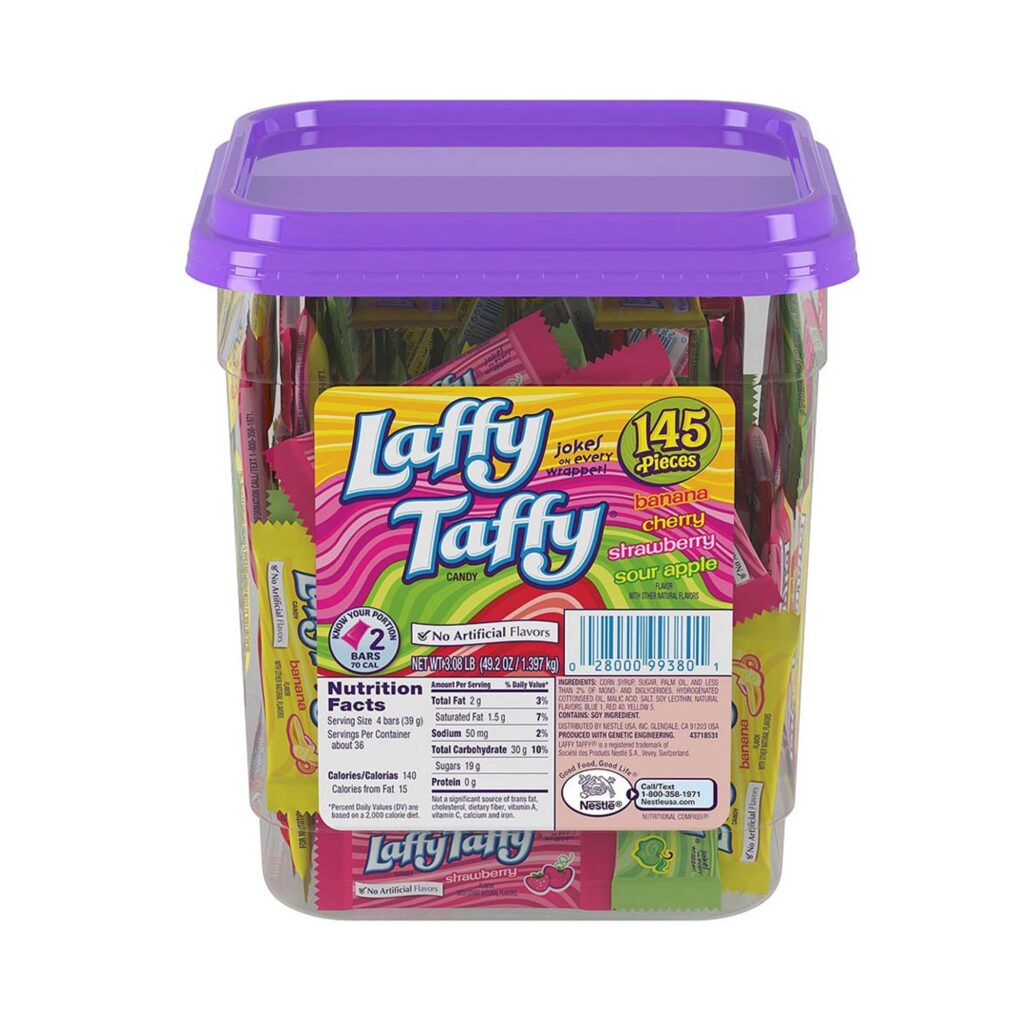 Laffy Taffy Assorted 145 X 10g Tub | American Food Mart