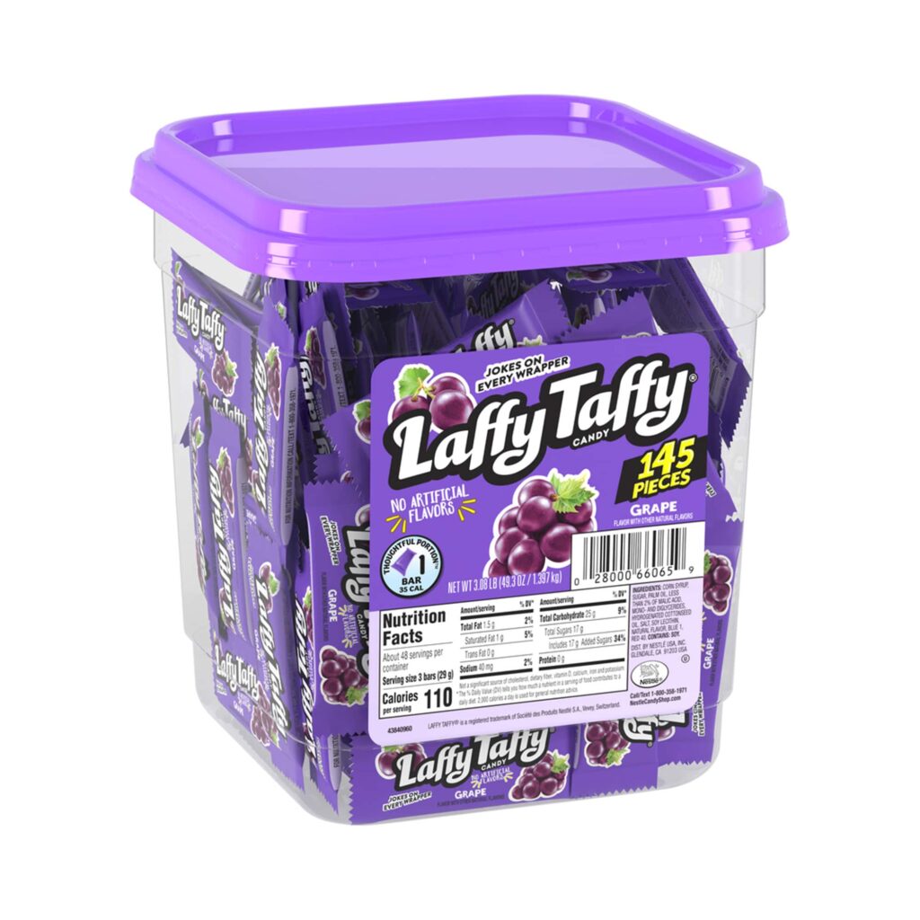 Laffy Taffy Grape 145 x 10g Tub | American Food Mart