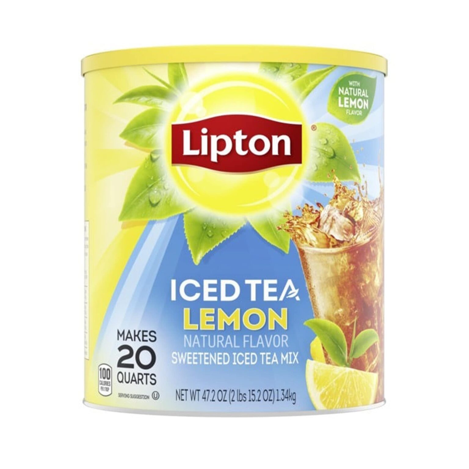 Lipton Iced Tea Lemon Flavour 1.34kg (47.2oz) American Food Mart