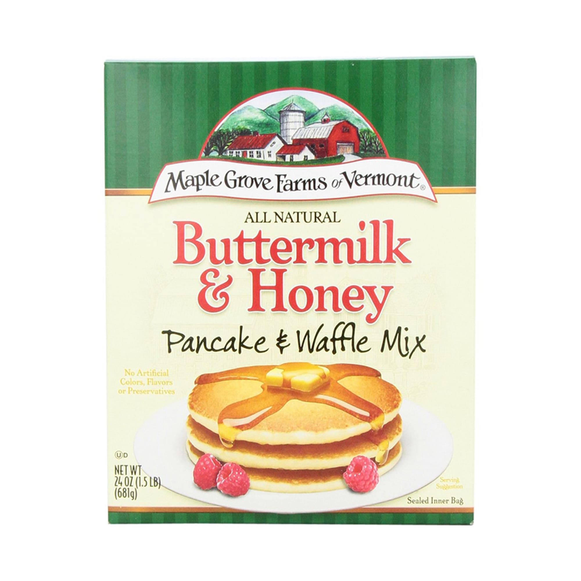 Maple Grove Farms Buttermilk & Honey Pancake Mix 681g (24oz) American