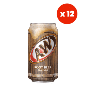 A&W American Root Beer Soda 355ml (12 fl.oz) (Box of 12)
