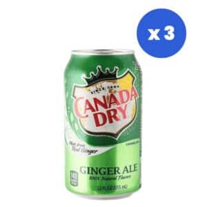 Canada Dry Ginger Ale 355ml (12 fl.oz) (Box of 3)