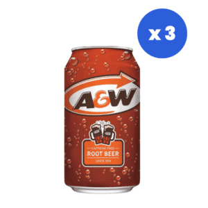 A&W Root Beer 355ml (12 fl.oz) (Box of 3)