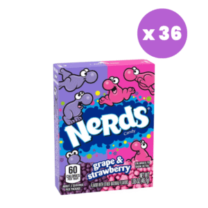 Wonka Nerds Grape & Strawberry 46.7g (1.65oz) (Box of 36)
