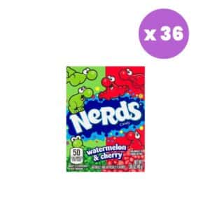 Wonka Nerds Watermelon & Cherry 46.7g (1.65oz) (Box of 36)