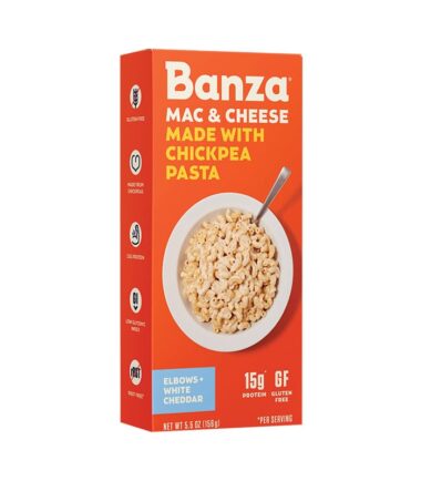 Banza Mac & Cheese Chickpeas Pasta White Cheddar 156g (5.5oz)