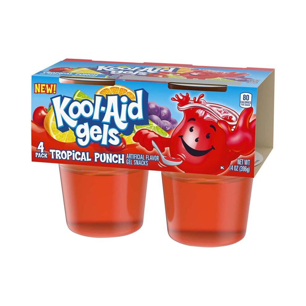 Kool Aid Gels Tropical Punch 396g (14oz) (4 Count) American Food Mart