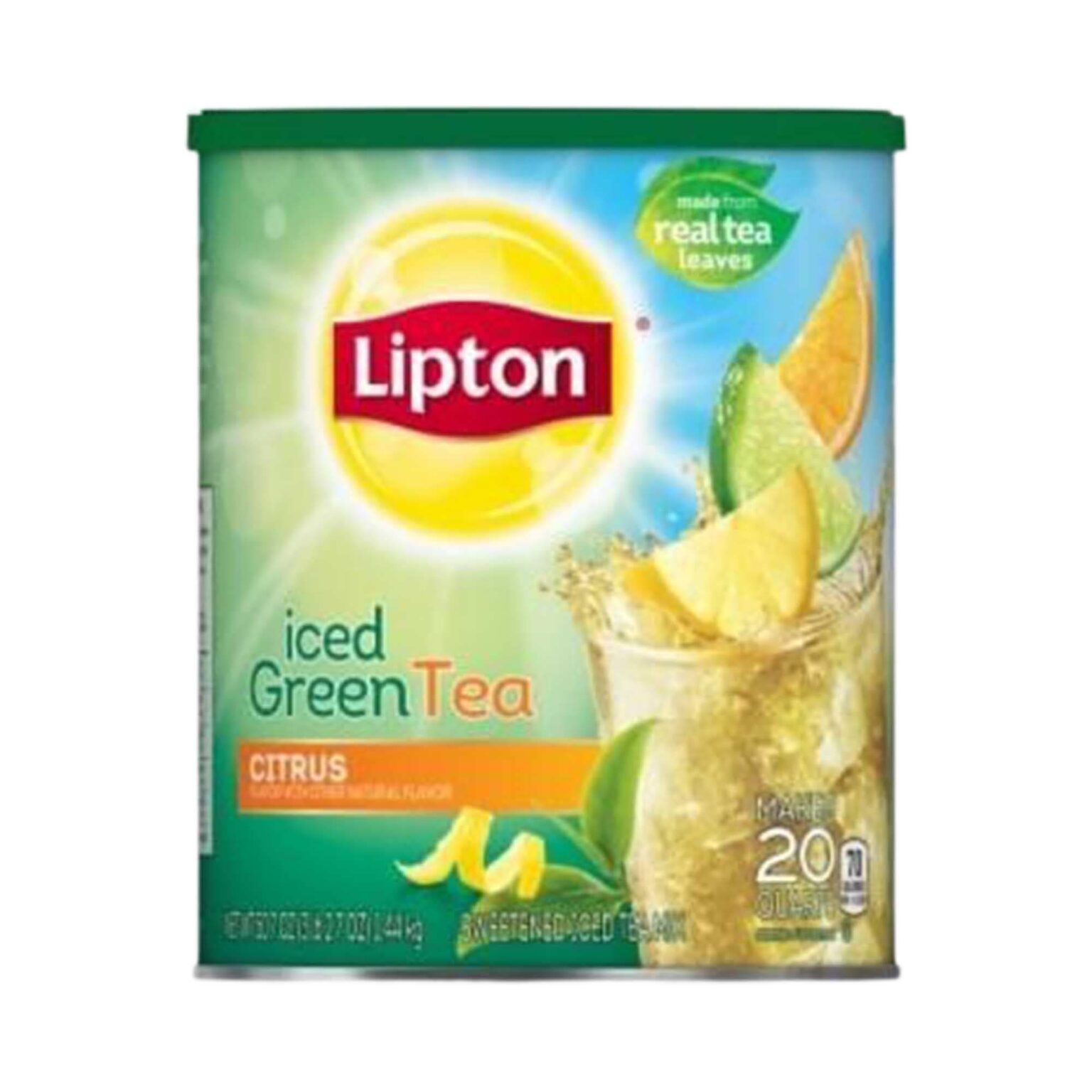Lipton Iced Tea Green Citrus Powder Mix 1.34kg (47.2oz) American Food