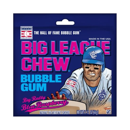Big League Chew-Shredded Blue Raspberry Bubble Gum 60g (2.12 oz)