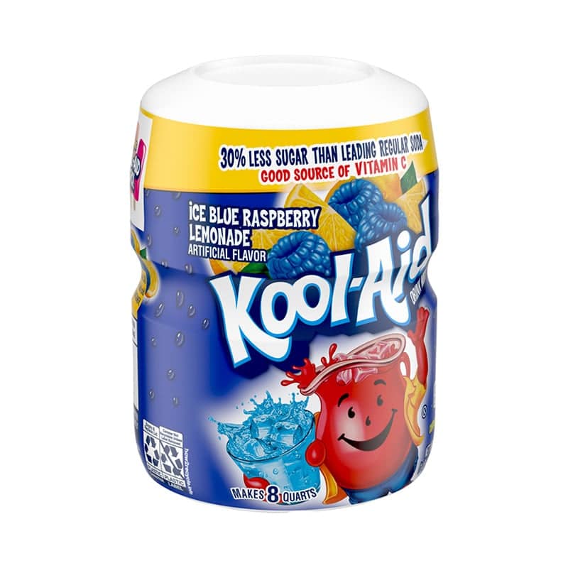 Kool Aid Ice Blue Raspberry Tub 567g (8 Quarts)