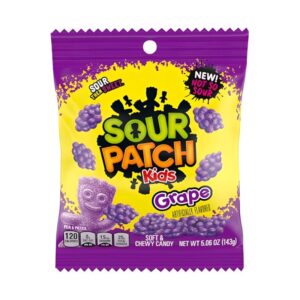 Sour Patch Kids Grape Peg Bag 143g (5.06oz)