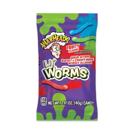 Warheads Lil Worms 1.41 oz