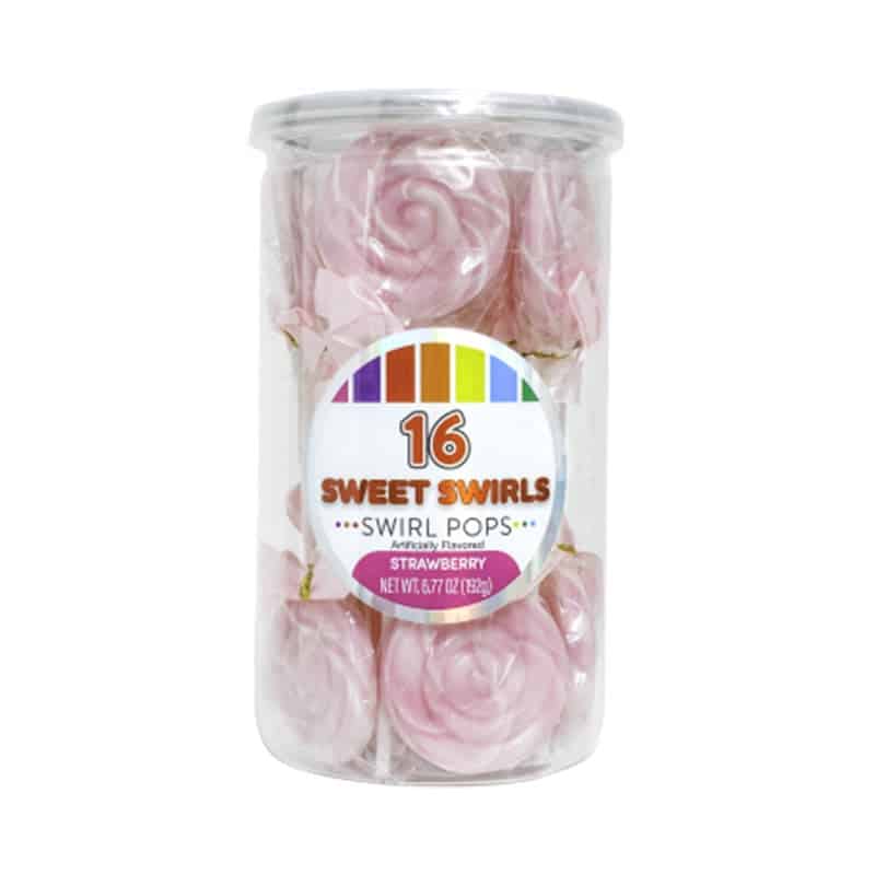 Sweet Swirls Pink Pops Tub 16ct 192g (6.77oz)